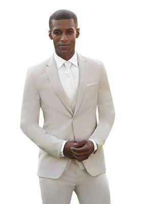 Cream slim fit Dominic Suit by Ike Behar at Minsky Formal Wear in Richardson. Call 972-783-4TUX