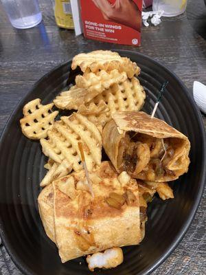 Cajun Press with Waffle Fries