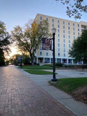 Campus and Kiewit dorm