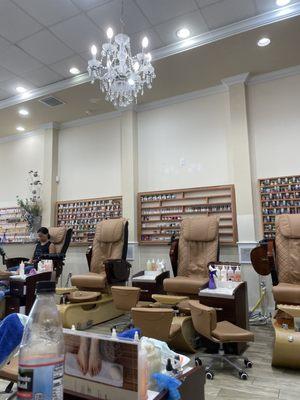 Pedicure area