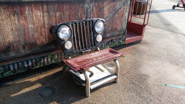 Cool re-purposed Jeep seat.