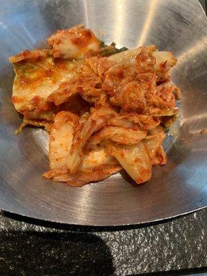 Fresh kimchi is really good!