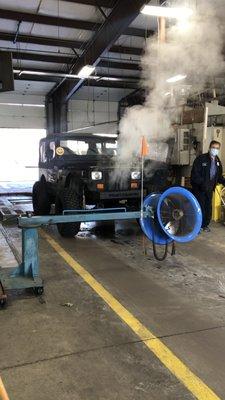 27 year old Jeep blown up by Air Care Colorado