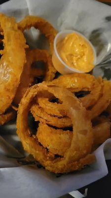 Onions rings... greasy but good