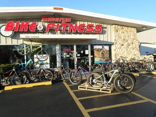 Emerys has all the cool bikes and home fitness equipment for fun and health indoors and outdoors!