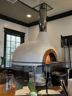 The wood-fired oven