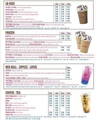 Drink Menu