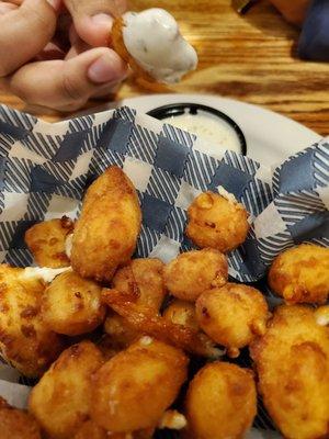 White Cheddar Cheese Bites were so good