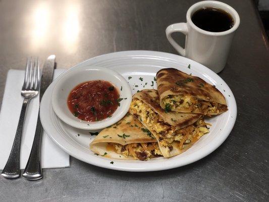 Breakfast quesadilla