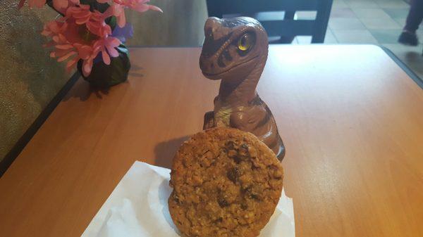 Bob the Raptor Says "Oatmeal Raisin Cookie Prey!"