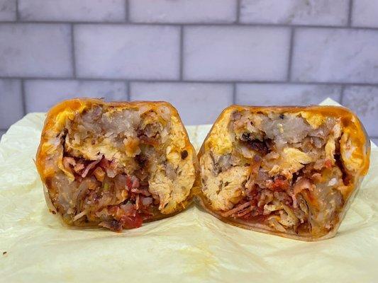 Behold, the mighty breakfast burrito!