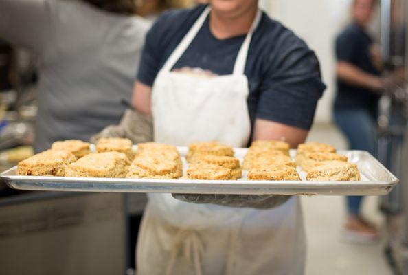 Fresh biscuits every 90 minutes