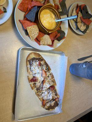 Buffalo Chicken Dip, Dessert Flatbread