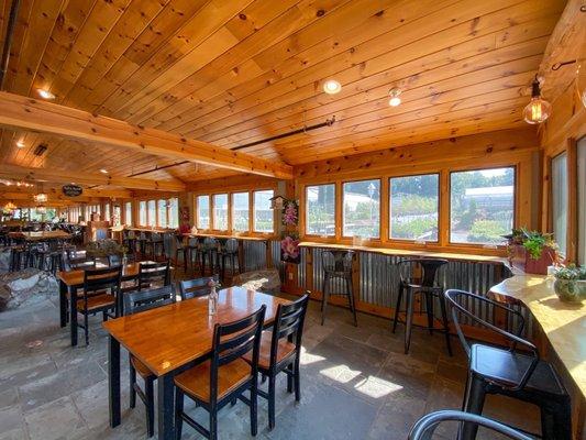 Indoor porch dining room