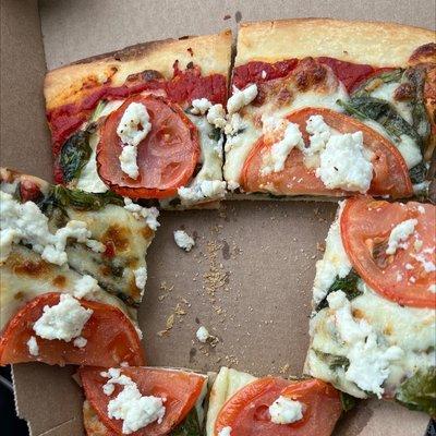 Tomatoes Spinach and Ricotta slice yummy!!!