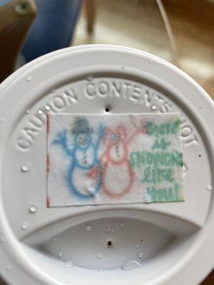 Cute messages on hot drinks