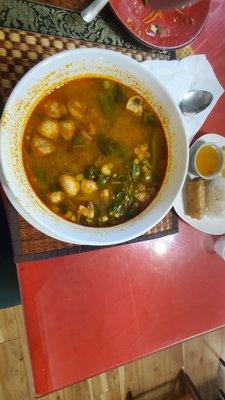 Tom Yum soup was delicious