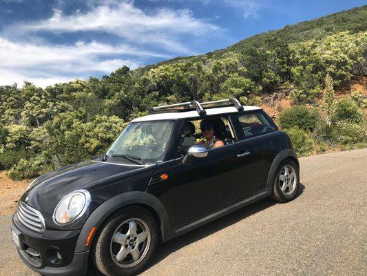 My MiniB loves having adventures on narrow winded mountain roads.  Mini of SD takes extra special of her so that we can!