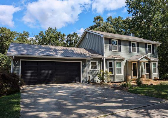 New siding and garage door