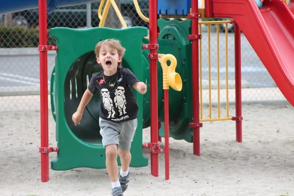 Our student's enjoy playing on our play structure!