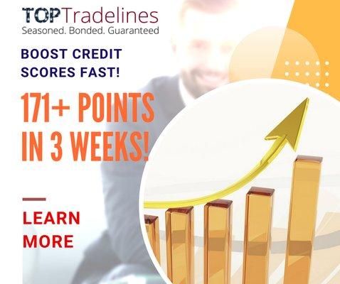 171+ Points in 3 Weeks with TopTradeLines