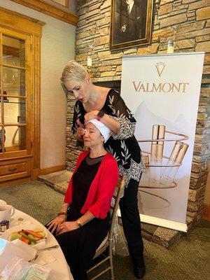 Valmont training for our guests how to use their products