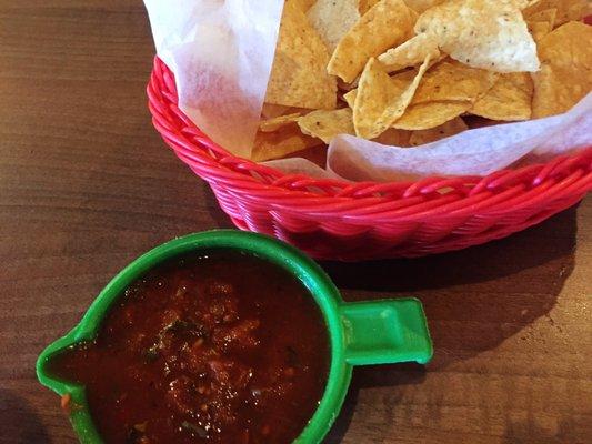 Great chips and salsa!