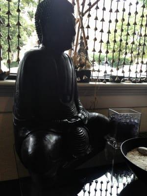 Buddha statue in the waiting area