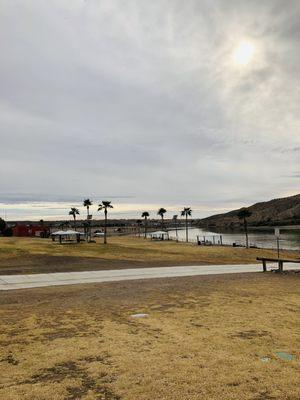 Part of park along river