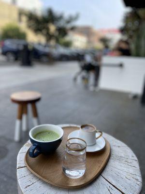 Turkish coffee & signature matcha. Perfect match