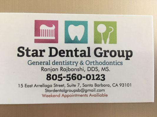 Star Dental Group Contact Information