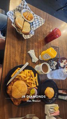 Tenderloin sandwich and BLT sandwich