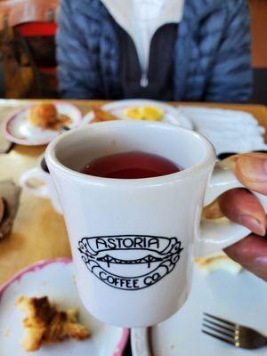 Hibiscus tea was a good to drink. No caffeine and lots of antioxidant