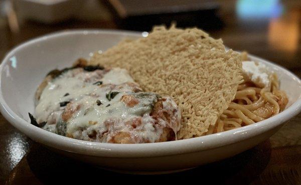 Chicken poblano parmesian