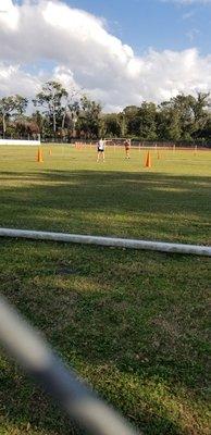 Track and field meet Javelin throw practice