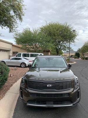 Brand new Kia Telluride, we take our time and treat your vehicle like our vehicle.