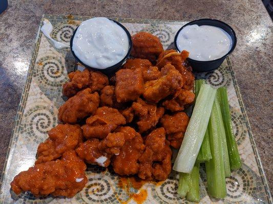 Chicken nuggets with blue cheese at Grotto Pizza, Millsboro