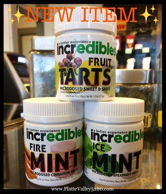 *New Items* Microdosed 100mg Fire Mints, Ice Mints, & Fruit Tarts available on the Recreational side!