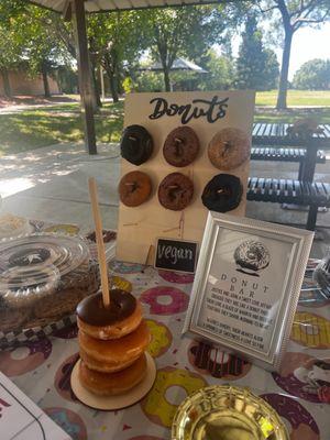 Vegan dessert table