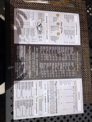 inside of menu