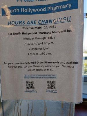 Pharmacy hours