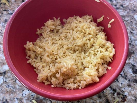 Plain fried rice is pretty plain