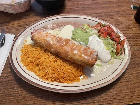 Chicken chimichanga