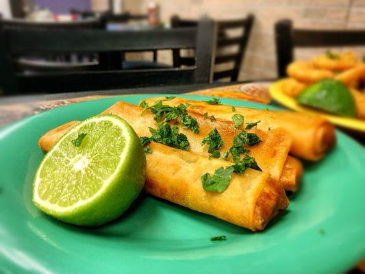 Tuna rolls.  In Algeria they call it Bourek.