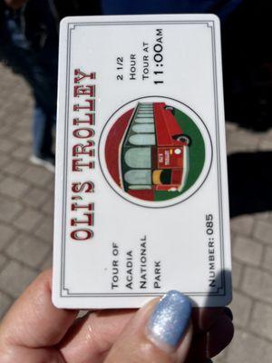 Trolley ticket