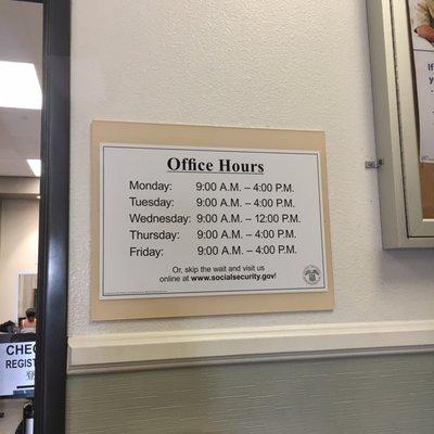 Office hours as of 10/13/16 so don't go out of your way. You're welcome.