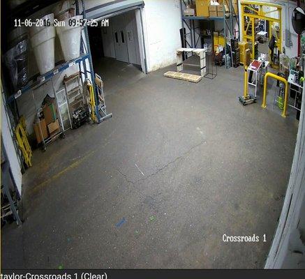 warehouse security camera installation