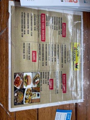 Menus