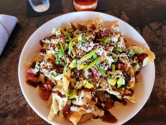 Tuna Poke Nachos