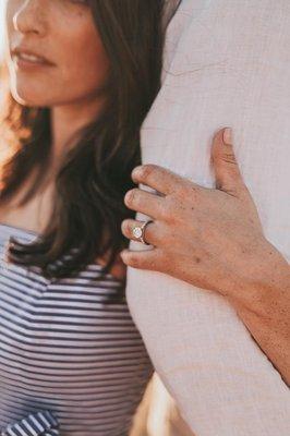 Love when our customers share their engagement pics with us! Gorgeous ring!